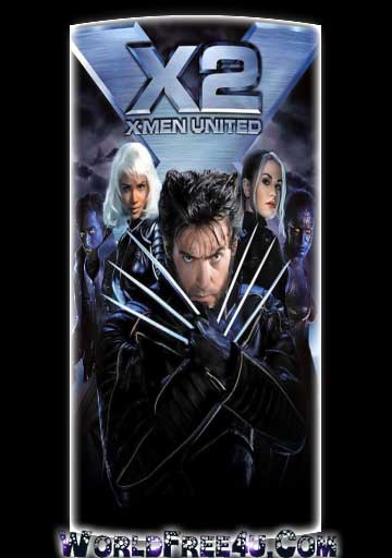 Poster Of X Men 2 (2003) In Hindi English Dual Audio 300MB Compressed Small Size Pc Movie Free Download Only At worldfree4u.com