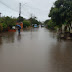 Enchente alaga ruas de Barra do Ribeiro/RS, após temporal