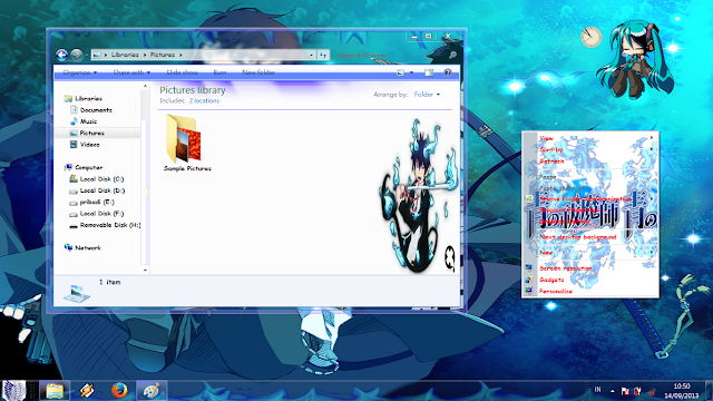 theme win 7 ao no exorcist