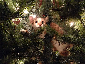 Funny cats - part 81 (40 pics + 10 gifs), cat pics, cat stuck in christmas tree