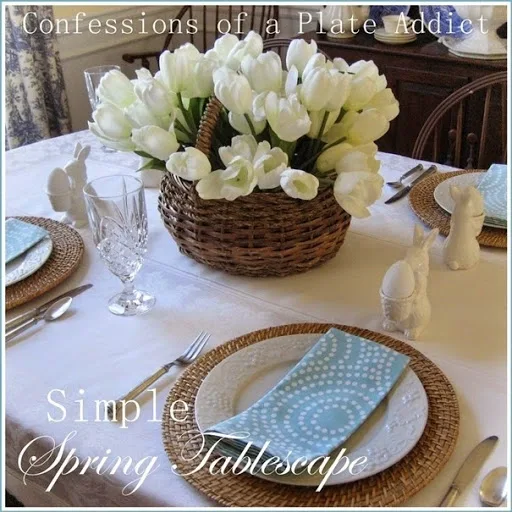 CONFESSIONS OF A PLATE ADDICT A Simple Spring Tablescape CONFESSIONS OF A PLATE ADDICT A Simple Spring Tablescape