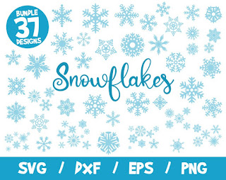 Snowflakes SVG Bundle, Christmas SVG, Merry Christmas SVG, Flake Winter Svg, Cut File, Cricut, Vector, Dxf, Layered, Ornament, Freeze, Snow