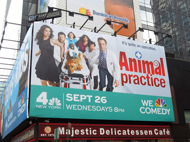 Animal Practice billboard NYC