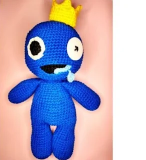 PATRON GRATIS BLUE | RAINBOW FRIENDS AMIGURUMI 68495