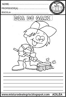 Atividades sobre o dia do gari