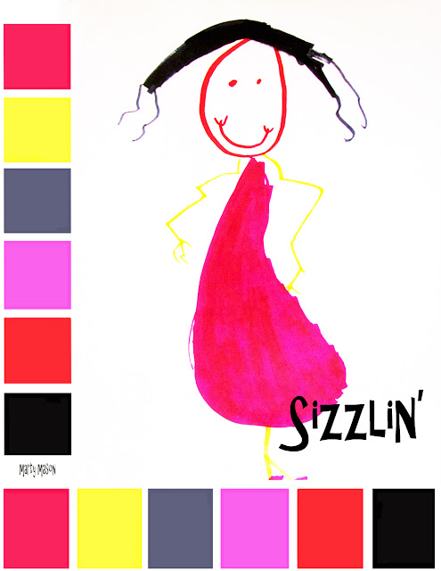 colorboard, a caricature, me