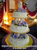 3 tiers wedding cake