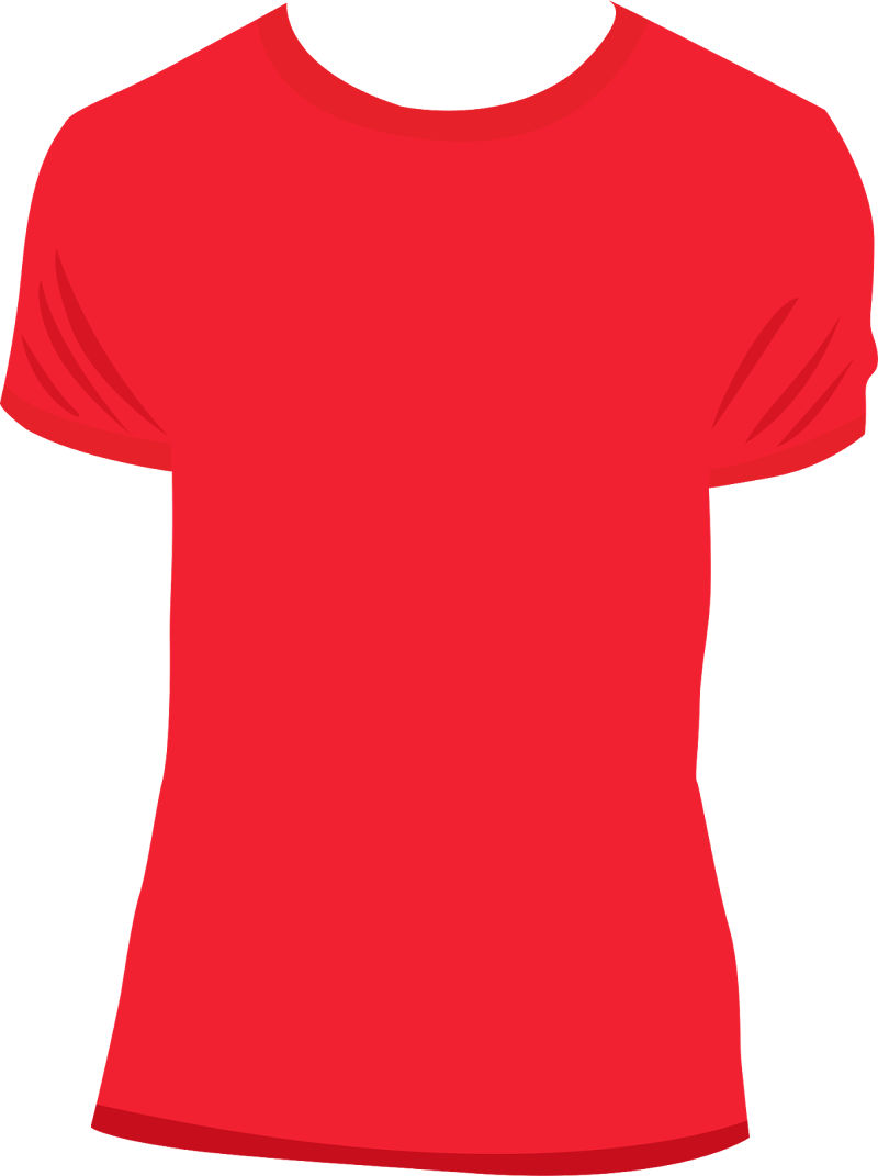 Konsep Desaine Kaos Warna Merah Polos PNG, Paling Top!