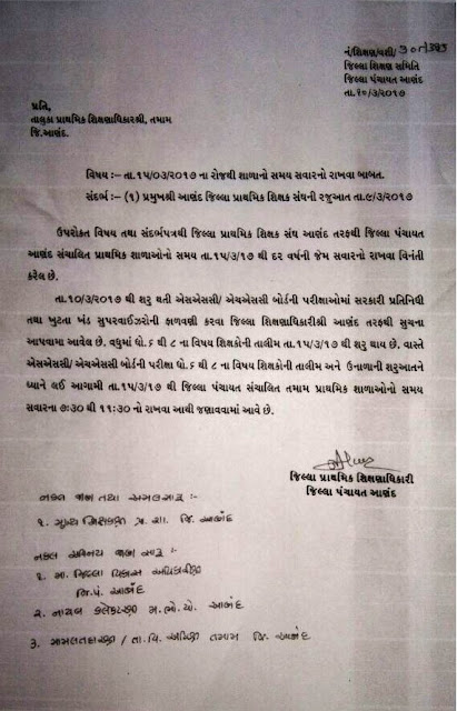 Educational Circular, Educational News, Paripatra, Anand, 