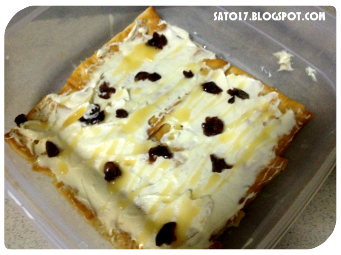 Resepi Cranberry Cheese Layered Cream Crackers  ~Sato Oreo~