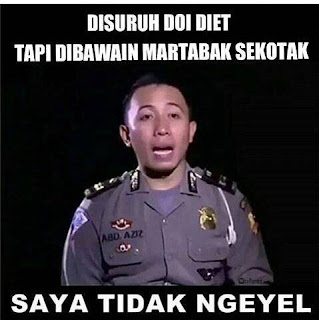 Gambar Meme Kocak tentang Orang diet emang Lucu banget!