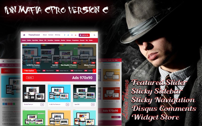 IDN Mafia CPro Responsive Blogger Template