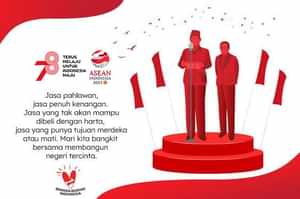 poster ucapan selamat hari kemerdekaan ri 2023 ke 78