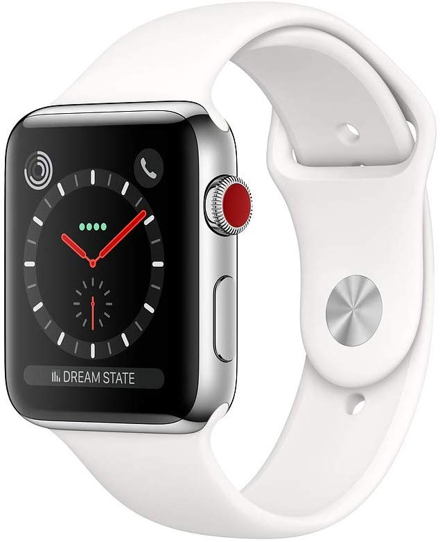 Apple Watch Series 3, 42MM, GPS + Cellular, Stainless ...