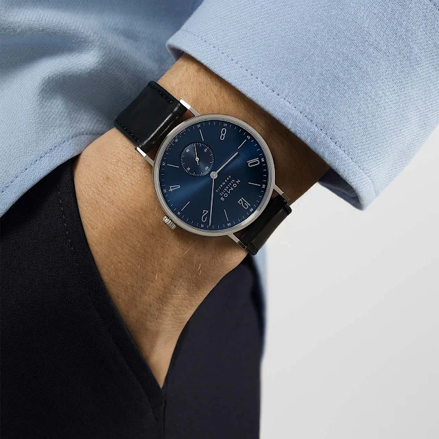 Nomos Glashütte Tangente neomatik blue gold