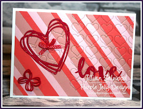 Melon Mambo, Hearts, Butterflies, Love, Pink, fluffy and frilly card