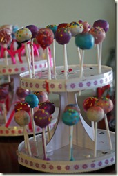 Cake pops for E's party