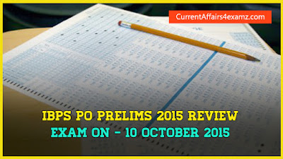 IBPS PO Prelims 10 October 2015