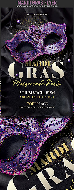  Mardi Gras Party Flyer