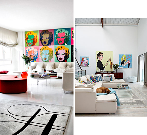 Pop  Art  In Living  Room  Luxury Lifestyle Design  