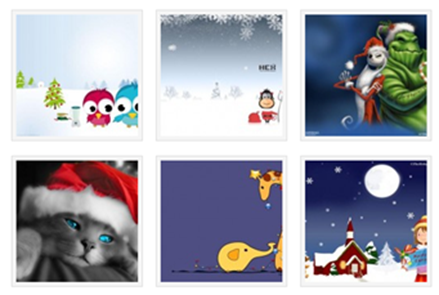 Christmas Cartoon Series Windows 7 Theme