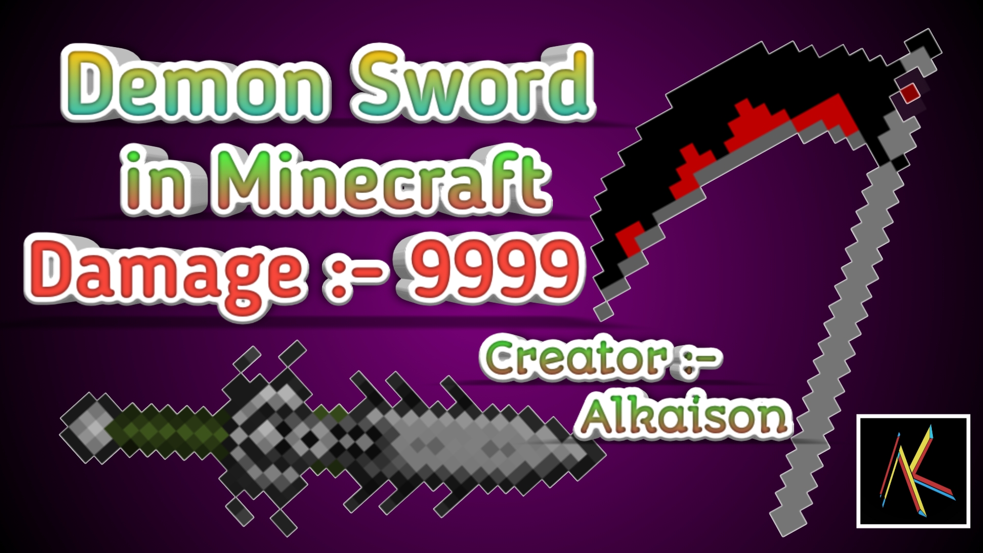 Scythe Sword Minecraft New addon for Demon