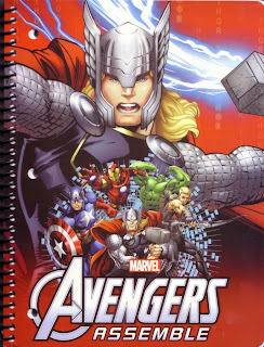 Front of Avengers Assemble notebook Thor edition