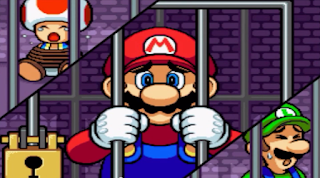 Super Princess Peach intro Mario Luigi Toad captured kidnapped jail