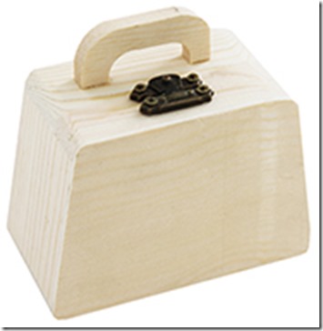 wooden suitcase
