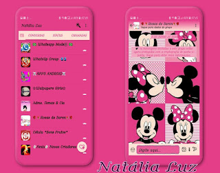 Minnie Mickey Theme For YOWhatsApp & Fouad WhatsApp By Natalia Luz