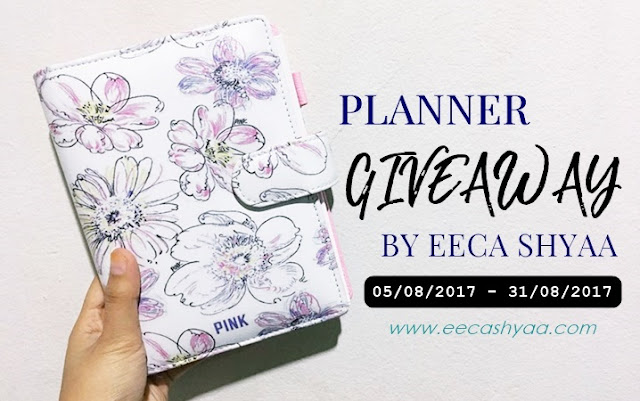 Planner Giveaway By Eeca Shyaa