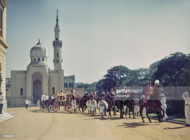 King Farouk at the Egyptian Parliament in 1945