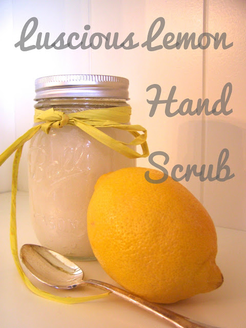 lemon hand scrub