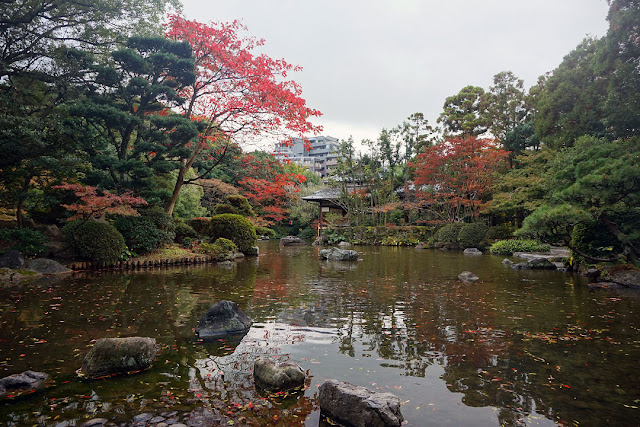 秋の友泉亭公園、福岡