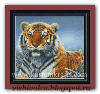 Cross-stitch 9931 "Repose- Tiger" Kustom Krafts