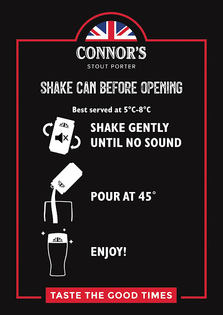 Connor's Stout Porter, a Draught Experience Now in Cans!