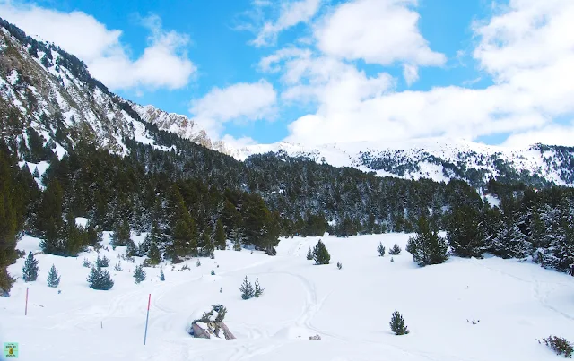 Paisajes nevados en Andorra