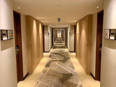 Hallway leading to the guestrooms