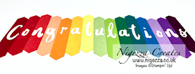 Nigezza Creates with Stampin' Up! & Word Wishes Rainbow Congratulations Card