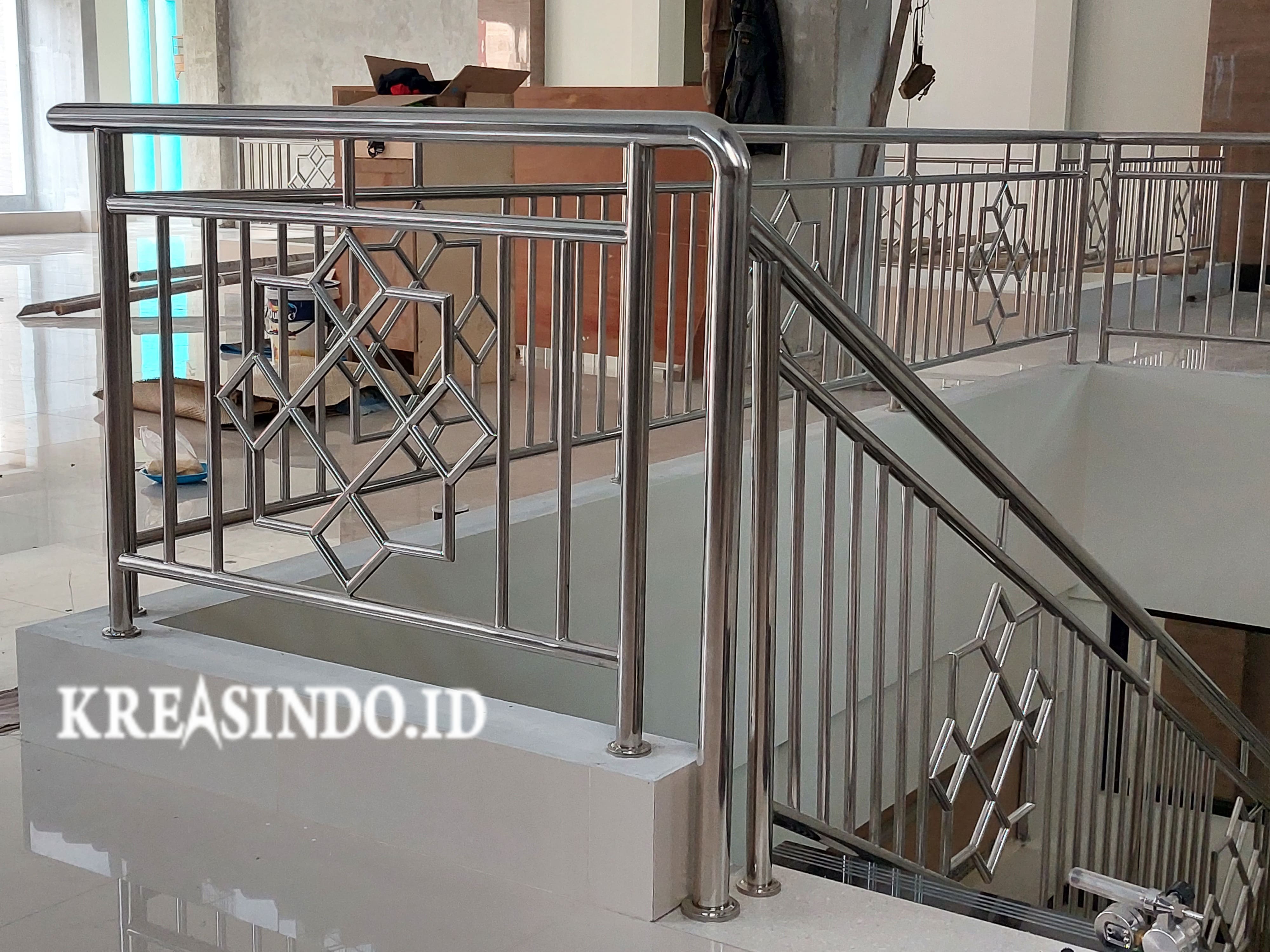 Review pemasangan Railing Tangga Balkon Stainless Nurul Jannah Beji Depok