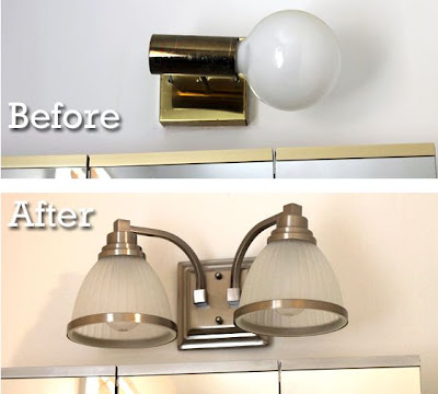 Updating Bathroom Light Fixture