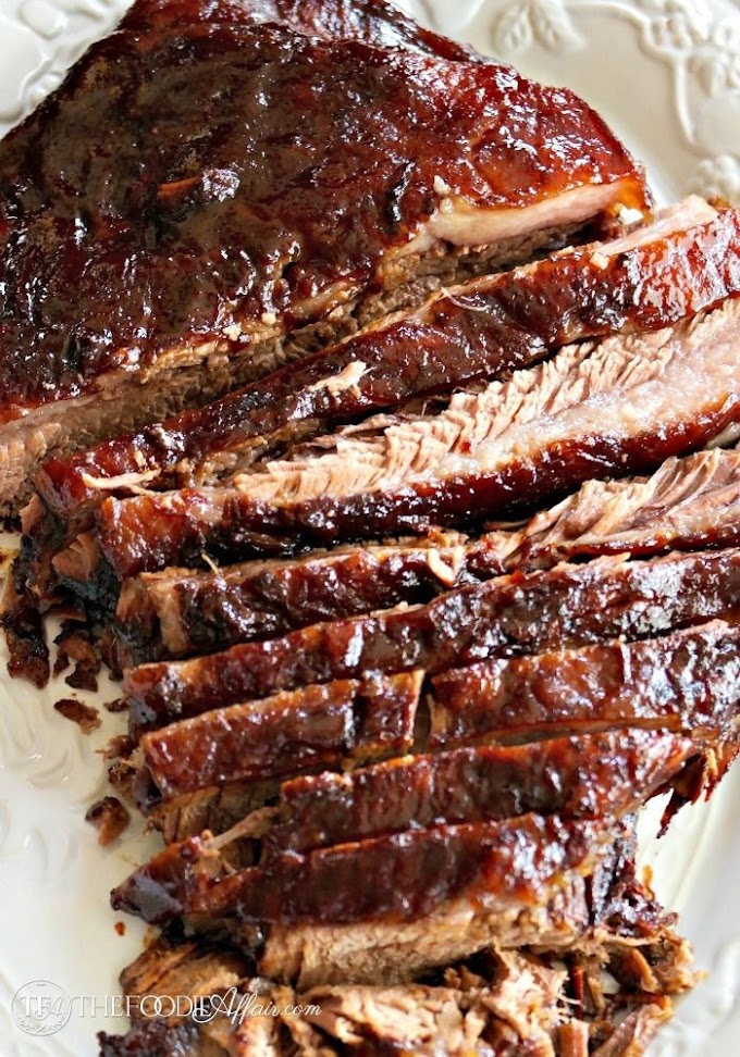 DELICIOUS OVEN COOKED BARBECUE BRISKET #dinner #bbq #familyrecipe #easy #food