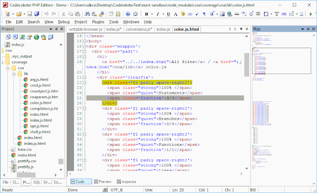 CodeLobster IDE محرر أكواد مجاني احترافي للغات PHP و HTML و CSS و JavaScript