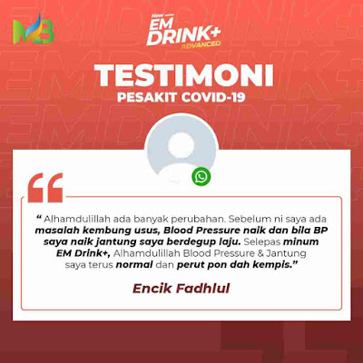 Testimoni Em Drink Plus, Em Drink Plus bantu hilangkan batuk, khasiat Em Drink Plus, Kenapa kena cuba Em Drink Plus