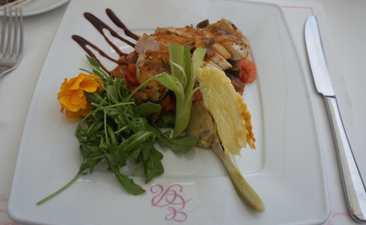 Plat du jour at Villa Ephrussi Rothschild