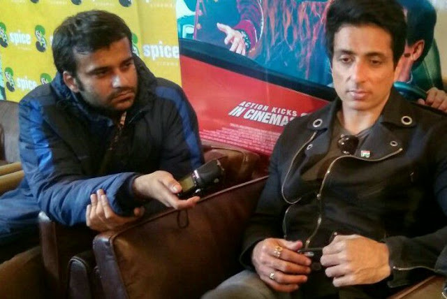 Film Critic Murtaza Ali Khan interviewing Sonu Sood