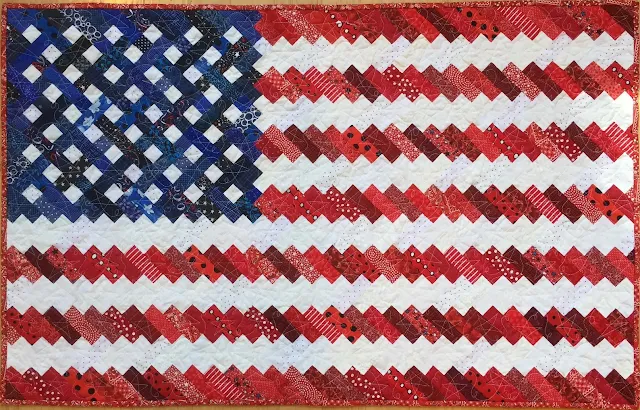 a new slant on old glory quilt