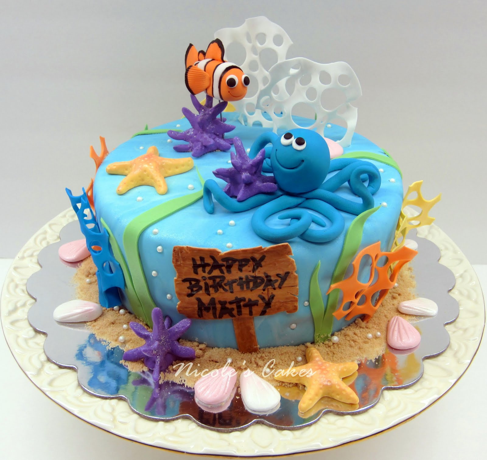 Confections Cakes Creations Under The Sea Birthday Cake