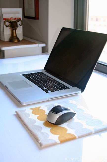 Desk with DIY Mousepad
