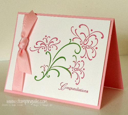 One of my favorite wedding themed stamp sets by Stampin' Up is Wedding 